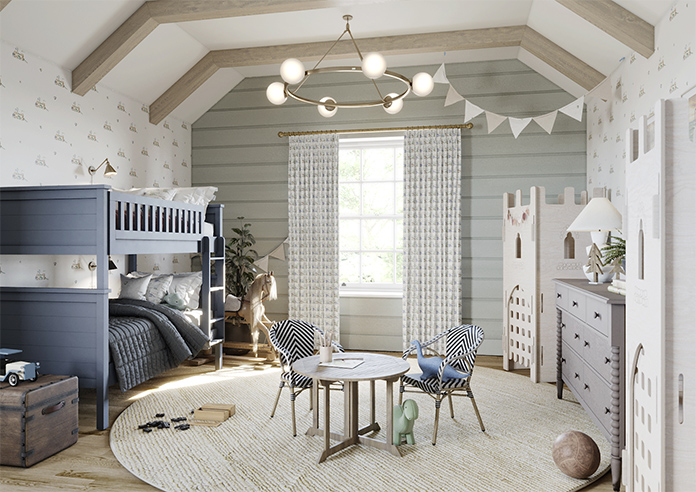 Jurassic Joust, Bunting Knightly - Made to Measure Curtains - Image 7